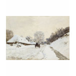 A Cart on the Snowy Road at Honfleur (1865) t-shirts