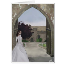 A castle wedding greeting card.