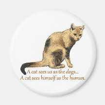 A Cat's Perceptions Fridge Magnet