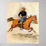 A Cavalry Officer by Remington, Vintage Military posters