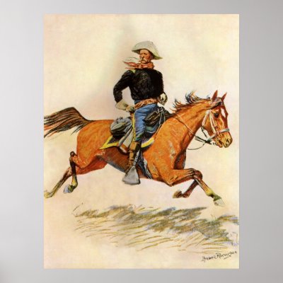 A Cavalry Officer by Remington, Vintage Military by MasterpieceCafe
