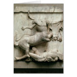 A Centaur triumphing over a Lapith cards