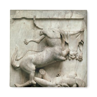 A Centaur triumphing over a Lapith Magnet by bridgemanart