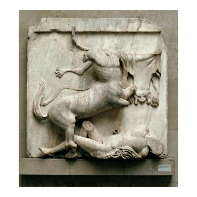 A Centaur triumphing over a Lapith Posters by bridgemanart