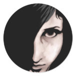 A Certain Gaze Round Stickers