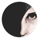 A Certain Gaze Round Sticker