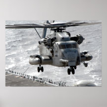 A CH-53E Super Stallion helicopter Posters