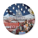 A Change Has Come - The 2009 Obama Inaugural Refrigerator Magnet