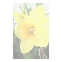 A Cheerful Yellow Daffodil Stationery Paper