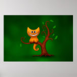 A Cheshire Kitten Print
