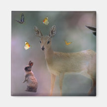 A child's forest fantasy magnet