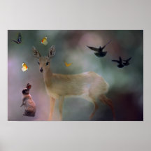 A child's forest fantasy poster