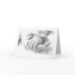 A child's hand card
