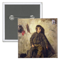 A Chimney Sweep from Savoie, 1832 Button