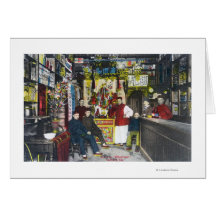 A Chinatown SceneHanford, CA Greeting Card