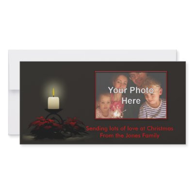 A Christmas Candle Photo Card by just_doodling