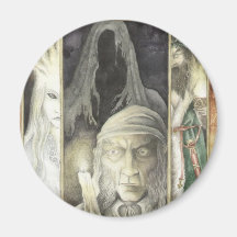 A Christmas Carol, Scrooge and the Three Ghosts Refrigerator Magnet