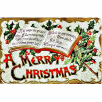 A christmas greeting with bible words photo cutouts