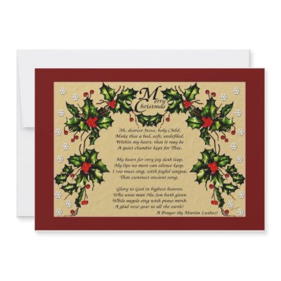 A Christmas Prayer Custom Invitations by DanceswithCats