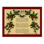 A Christmas Prayer Post Card