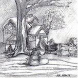 " A Christmas Winter Day " Ornament photo sculptures