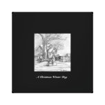 A Christmas Winter Day... Wrapped Canvas Gallery Wrap Canvas