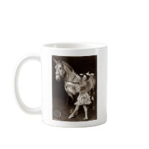 A Circus Girl and Horse Coffee Mugs