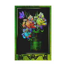 A City in Bloom (Gallery Wrapped Gloss Canvas) Stretched Canvas Print
