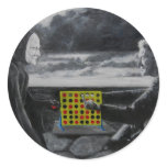 'A Civil Game of Tic Tac Toe" Stickers