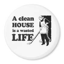 A CLEAN HOUSE IS A WASTED LIFE