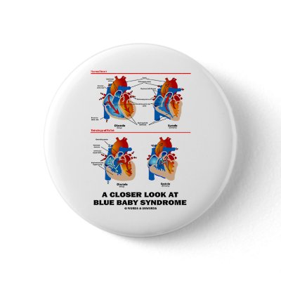 A Closer Look At Blue Baby Syndrome (Heart) Pins by wordsunwords