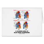 A Closer Look At Blue Baby Syndrome (Heart) Greeting Card