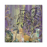 A Cluster of Cats Magnet
