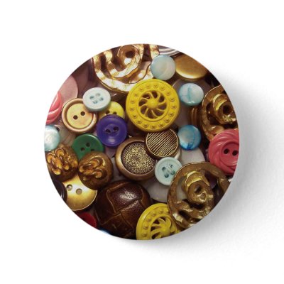 A Collage of Buttons including Yellow Wheel Button by thebuttonlady