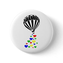 A Colourful Balloon Pinback Buttons