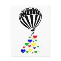 A Colourful Balloon Postcard