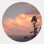 A Colourful Sunset Round Sticker