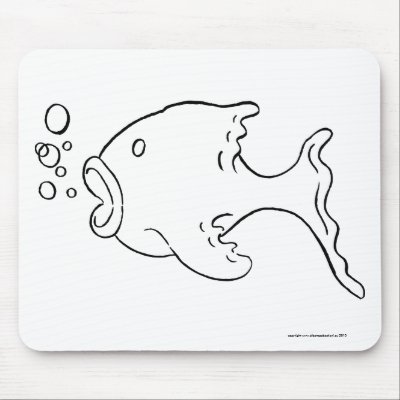 a comic fish mousePad by albtsebt