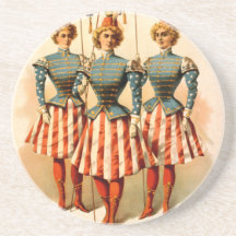 A Contented Woman Campaign Girls Drink Coaster