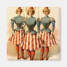 A Contented Woman Campaign Girls Fridge Magnets