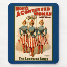 A Contented Woman Campaign Girls Mouse Mats
