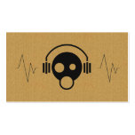 A cool cardboard DJ icon business card