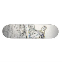 A Cool Surf board Custom Skate Board