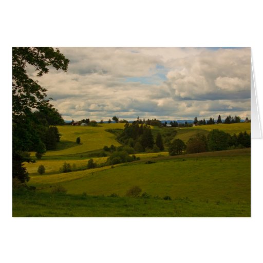 A country drive in Oregon Greeting Cards