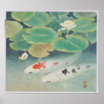 A Couple under Lotus Frame Posters