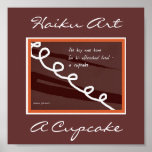 A Cupcake  Haiku Art Poster posters