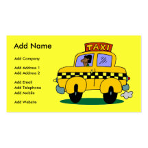A Customisable Taxi Business/Profile Card Business Card