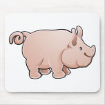A cute pig farm animal mouse mat