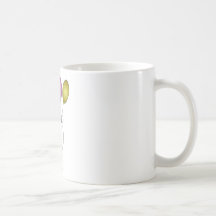 A cute sheep at party time. coffee mug