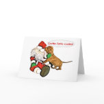 A Dachshund Christmas wish cards